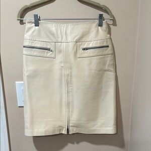 Cache Cream Pencil Skirt Knee-Length Workwear